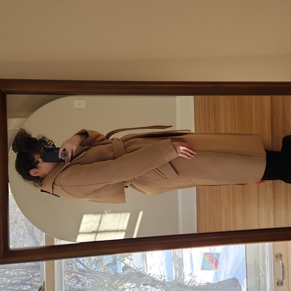 NWT Wool Blend Rag & Bone Camel Trenchcoat - Picture 6 of 12